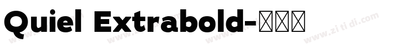 Quiel Extrabold字体转换